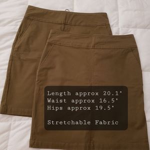 Forever 21 - Both same Kaki Skirts